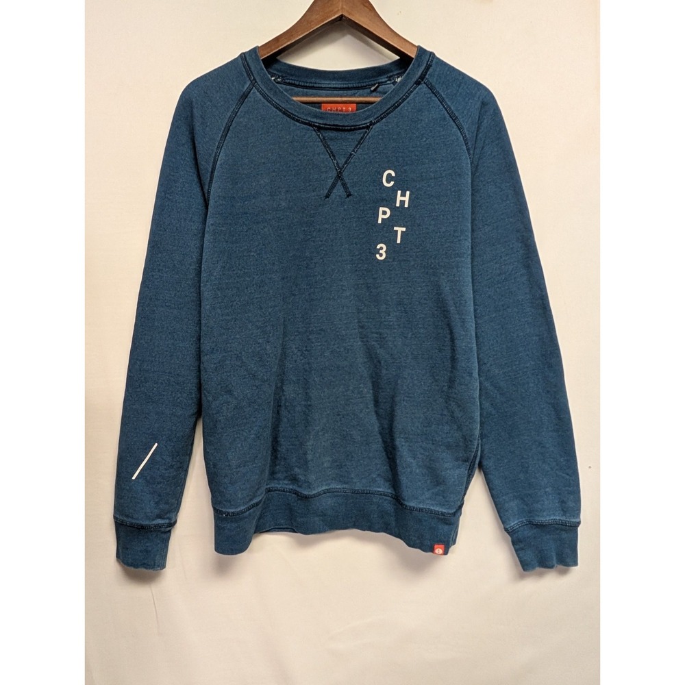 CHPT3 Cotton Crewneck Cycling Crewneck‎ Sweatshirt Size M Casuals Blue